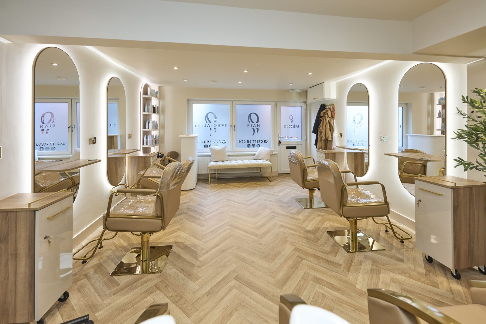 Preston Road, Standish — completed interior, looking through to reception